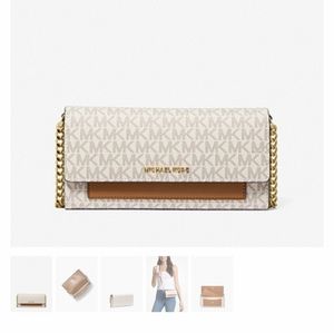 Micheal Kors Jet Set convertible crossbody bag